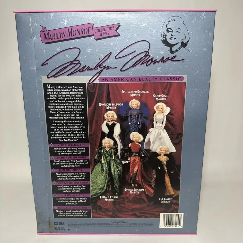 Vintage 1993 MARILYN MONROE DOLL Spectacular Showgirl Marilyn #6 Sealed NRFB